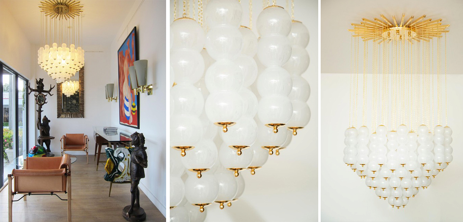 Дизайнерская Люстра Модерн середины ХХ века Flushmount Murano White Glass and Brass Ceiling Light Дизайнерская Люстра Модерн середины ХХ века Flushmount Murano White Glass and Brass Ceiling Light - Loft-Concept в Брянске