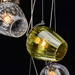 Люстра каскадная с 5-ю разноцветными стеклянными плафонами Kaleido варинант исполнения - 10 | Loft Concept в Брянске