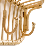 Настенная вешалка из ротанга с полкой Willa Wall Shelf Hanger варинант исполнения - 3 | Loft Concept в Брянске