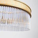 Люстра подвесная круглая со стеклянными трубками Nembus варинант исполнения - 4 | Loft Concept в Брянске