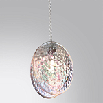 Подвесной светильник с круглым плафоном из рельефного стекла Disc Light варинант исполнения - 3 | Loft Concept в Брянске