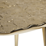 Столик журнальный металлический золотого цвета Modern Rethinking of Traditions варинант исполнения - 1 | Loft Concept в Брянске