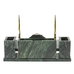 Настольный письменный набор из змеевика с подставкой под календарь Successful Leader варинант исполнения - 3 | Loft Concept в Брянске