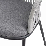 Стул барный с декоративным плетением на спинке и подлокотниках Chair Weave варинант исполнения - 7 | Loft Concept в Брянске