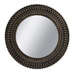 Зеркало круглое с текстурированным дизайном рамы Helios варинант исполнения - 1 | Loft Concept в Брянске