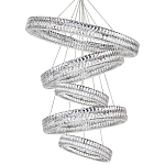 Вертикальная Композиция из круглых Хрустальных светильников Elizabeth Хром варинант исполнения - 1 | Loft Concept в Брянске