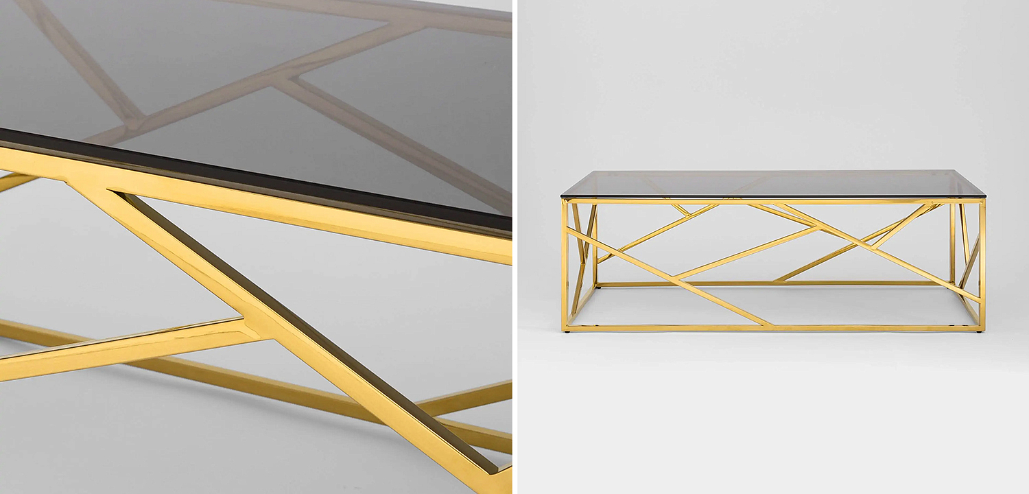 Столик кофейный Geometry Serene Phoenix Gold Столик кофейный Geometry Serene Phoenix Gold - Loft-Concept в Брянске