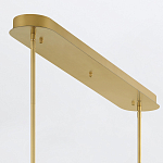 Подвесной светильник линейный золотого цвета с длинной цилиндрической стеклянной трубкой Eurofase варинант исполнения - 8 | Loft Concept в Брянске