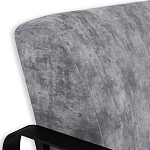 Кресло серый велюр с жесткими подлокотниками на полозьях Ashton варинант исполнения - 5 | Loft Concept в Брянске