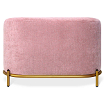 Банкетка овальная пыльно-розовый велюр на 4-х металлических ножках золотого цвета SANJAY варинант исполнения - 2 | Loft Concept в Брянске