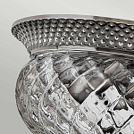 Потолочный светильник с чашеобразным плафоном из толстого волнообразного стекла и широким узорчатым основанием Hinkley варинант исполнения - 6 | Loft Concept в Брянске