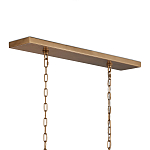 Люстра прямоугольная с каркасом золотого цвета Soft Glow Lamps варинант исполнения - 5 | Loft Concept в Брянске