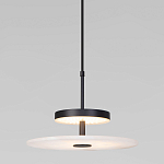 Светодиодный подвесной светильник черный с мраморным рассеивателем варинант исполнения - 2 | Loft Concept в Брянске