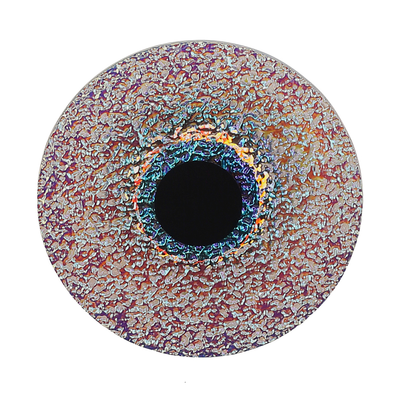 Бра круглое стеклянное с морозным эффектом Heterochromia Мульти Черный в Брянске | Loft Concept 