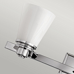 Бра для ванных комнат с белыми стеклянными конусными плафонами Hinkley варинант исполнения - 3 | Loft Concept в Брянске