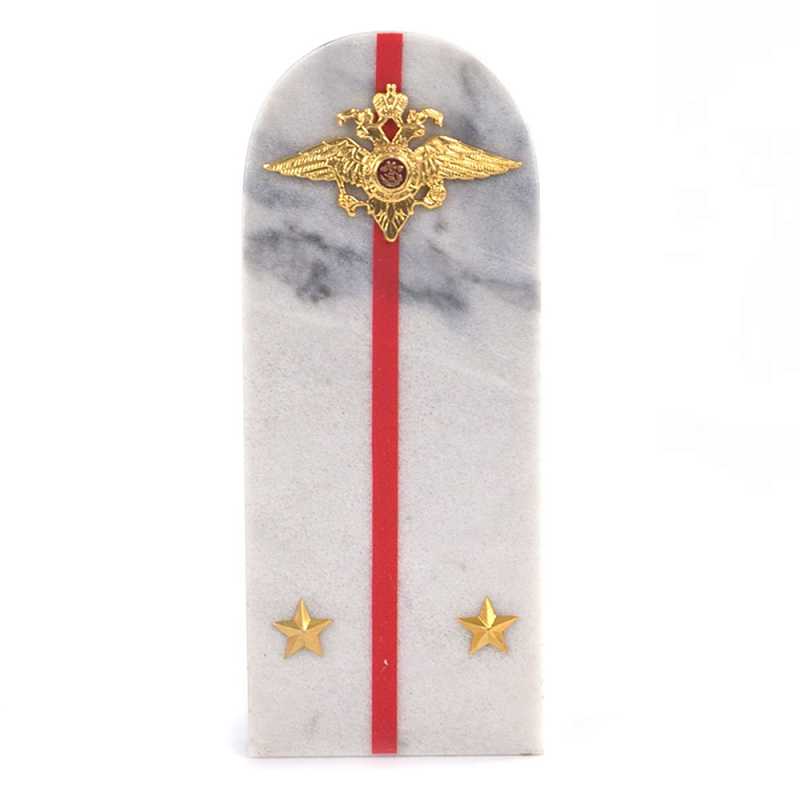 Сувенир Погон МВД из натурального камня мрамор Souvenir Epaulets Белый Мрамор Bianco Красный Золотой Сувенир Погон МВД из натурального камня мрамор Souvenir Epaulets Белый Мрамор Bianco Красный Золотой в Брянске | Loft Concept