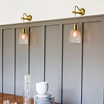 Бра с подвесной лампой на шнуре и ребристым патроном Elstead Lighting варинант исполнения - 2 | Loft Concept в Брянске