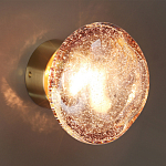 Бра с круглым плафоном из прозрачного стекла с пузырьками воздуха Effervia  варинант исполнения - 5 | Loft Concept в Брянске