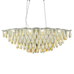 Люстра с подвесками в форме капель на серебристом каркасе Raindrop варинант исполнения - 2 | Loft Concept в Брянске