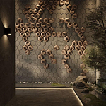 Гипсовая 3D панель с принтографией PM-41 варинант исполнения - 3 | Loft Concept в Брянске