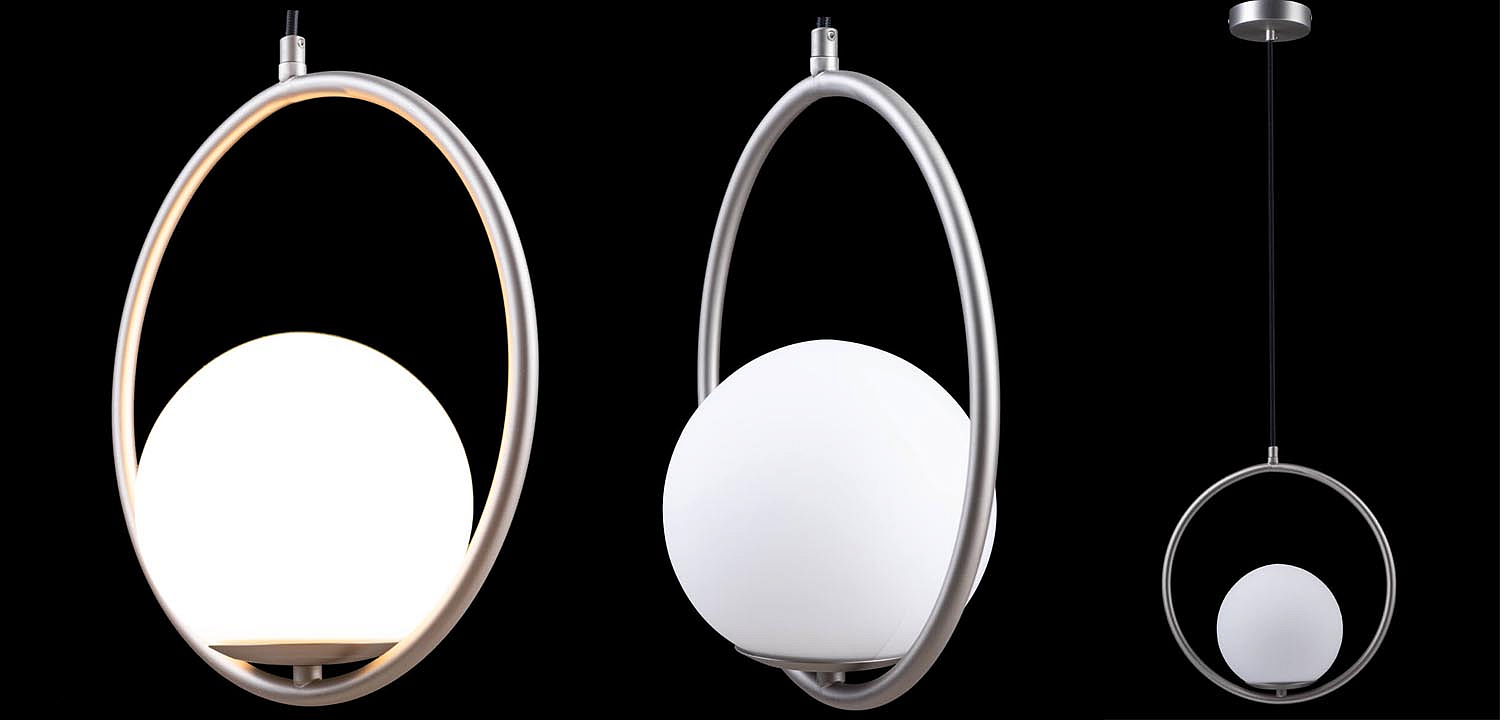 Подвесной светильник B.LUX C Ball circle nickel Подвесной светильник B.LUX C Ball circle nickel - Loft-Concept в Брянске