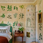 Обои ручная роспись Botanical Studies Linnaeus colourway варинант исполнения - 6 | Loft Concept в Брянске