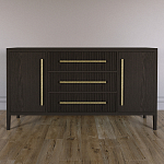 Буфет Primo с тремя ящиками и двумя фасадами Темный орех варинант исполнения - 1 | Loft Concept в Брянске