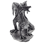 Декоративная статуэтка Дракон Dragon Black Silver Statuette варинант исполнения - 3 | Loft Concept в Брянске
