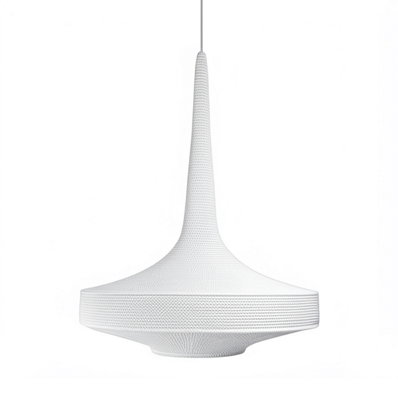 Подвесной вязаный белый светильник «Лампа Марракеша» Белый в Брянске | Loft Concept 
