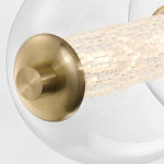 Подвесной светильник линейный с прозрачными стеклянными шарами разного диаметра Eurofase варинант исполнения - 14 | Loft Concept в Брянске