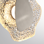 Бра с рельефным волнообразным стеклянным плафоном и вставкой из мрамора Liquid Stone варинант исполнения - 10 | Loft Concept в Брянске