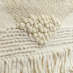 Панно из шерсти и хлопка с узором Beige Calista Serene варинант исполнения - 3 | Loft Concept в Брянске