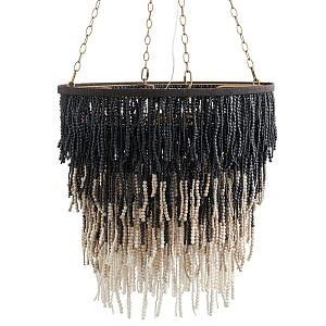 Люстра Амбре деревянные бусы LIZZY CHANDELIER