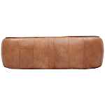 Трехместный диван с кожаной обивкой коричневый Coste Leather Sofa варинант исполнения - 3 | Loft Concept в Брянске