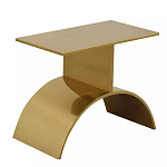 Дизайнерский журнальный стол золотой на полукруглом основании Wecaben варинант исполнения - 1 | Loft Concept в Брянске