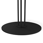 Стол журнальный круглый с бежевой столешницей из стекла Beige Marble варинант исполнения - 4 | Loft Concept в Брянске