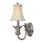 Бра с бежевым тканевым абажуром и декоративной чашей Hinkley варинант исполнения - 5 | Loft Concept в Брянске