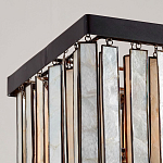 Люстра линейная прямоугольная с подвесками из натурального перламутра Nacre варинант исполнения - 3 | Loft Concept в Брянске