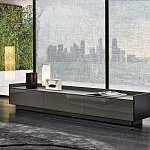 Дизайнерский комод серый с глянцевым фасадом Darren варинант исполнения - 2 | Loft Concept в Брянске