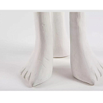 Дизайнерский журнальный стол белый на 3-х ножках в виде ступней African table варинант исполнения - 3 | Loft Concept в Брянске