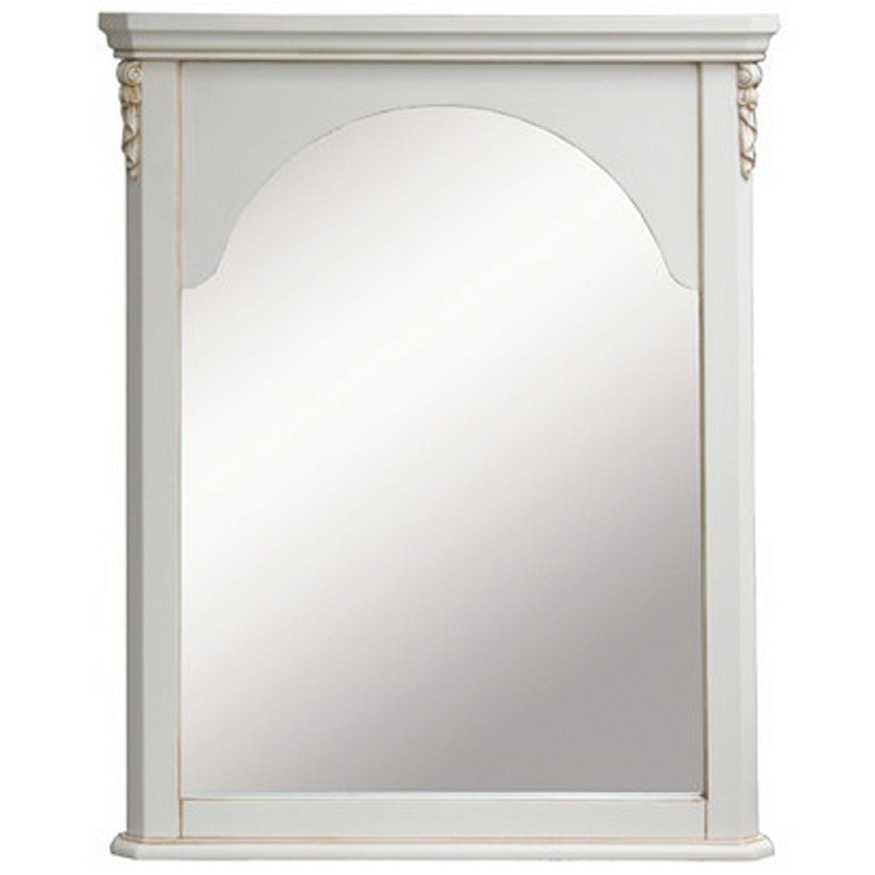 Настенное зеркало в деревянной раме Guirlande de Roses Ivory Wall Mirror ivory ( слоновая кость ) Зеркало в Брянске | Loft Concept 