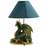 Настольная лампа с абажуром Дракон Green Dragon Синий абажур варинант исполнения - 2 | Loft Concept в Брянске