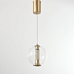 Подвесной светильник с плафоном в форме шара Inner Gleam Orb gold варинант исполнения - 5 | Loft Concept в Брянске