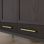 Большой Шкаф Primo Темный орех с 3 дверьми и 3 выдвижными ящиками варинант исполнения - 6 | Loft Concept в Брянске