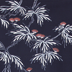 Обои ручная роспись Silk Tree Special Colourway on Empire Blue dyed silk варинант исполнения - 2 | Loft Concept в Брянске