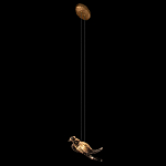 Подвесной светильник с прозрачной стеклянной птичкой Serip Voa варинант исполнения - 5 | Loft Concept в Брянске