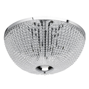 Потолочный светильник Virginia Clear Beads ceiling Chrome L