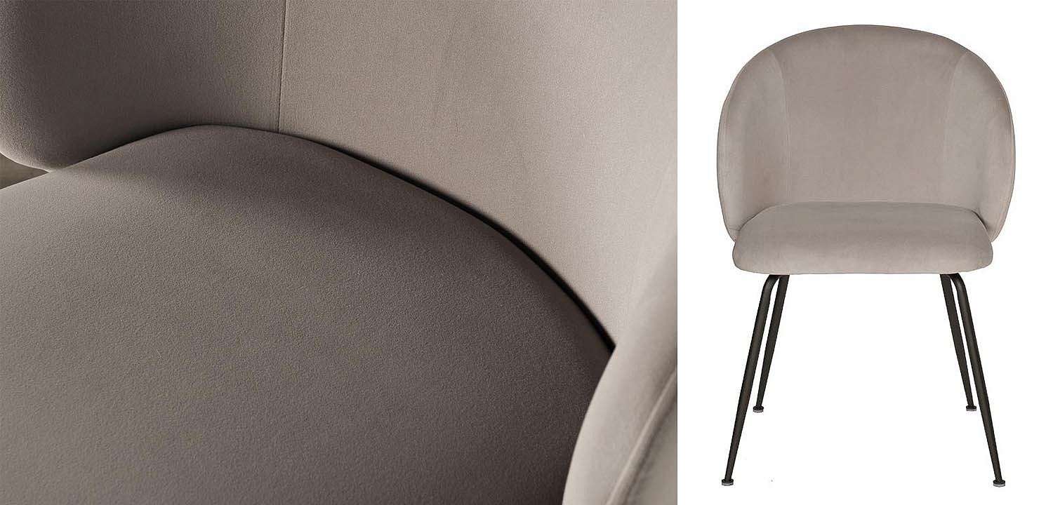 Стул Sadler Chair gray velor Стул Sadler Chair gray velor - Loft-Concept в Брянске