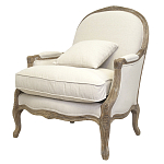 Кресло Ava Classical Armchair beige flax варинант исполнения - 3 | Loft Concept в Брянске