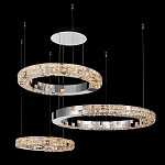 Люстра из 3-х колец с мозаичным хрустальным оформлением Sparks of Crystal варинант исполнения - 3 | Loft Concept в Брянске